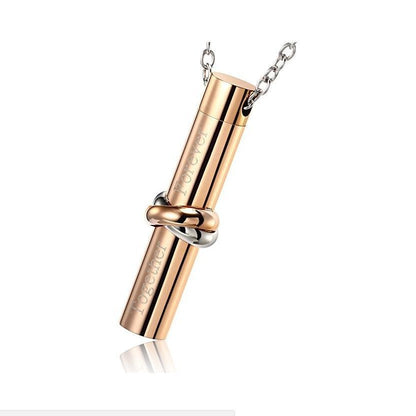 Stainless Steel Openable Perfume Bottle Ashes Pendants