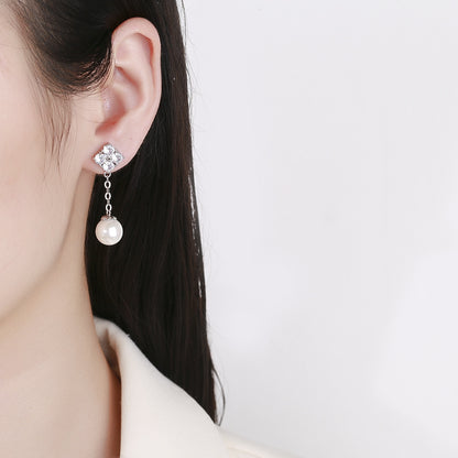 Women's Pearl Tassel Fashion Simple Style Ear Rings