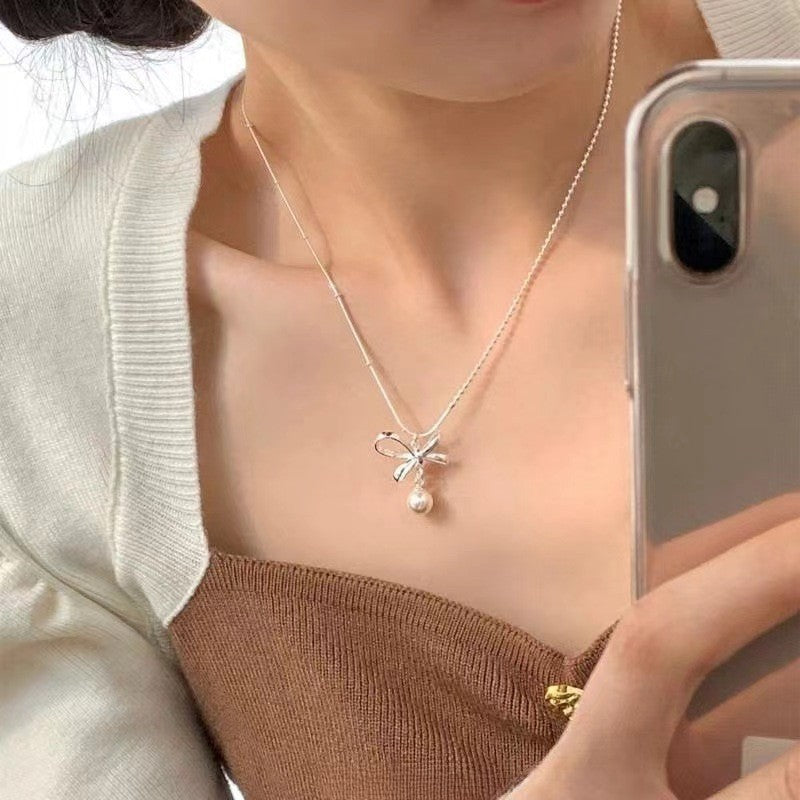 Korean Style Special Interest Light Luxury Pearl Simple Necklaces