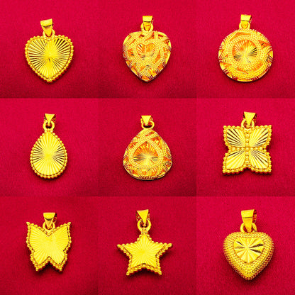 Water Drop Five-pointed Star Butterfly Leaves Love Pendants