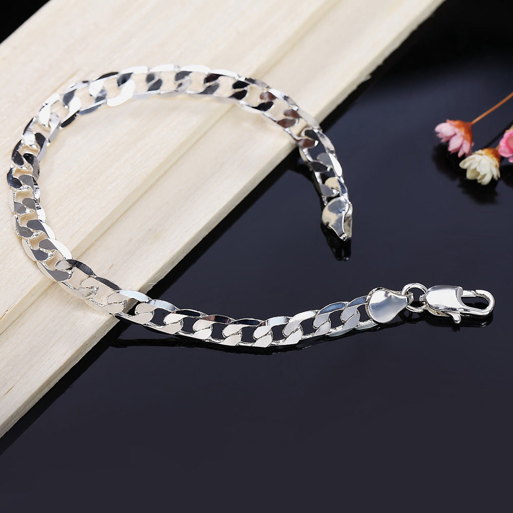 Women's & Men's Exquisite Sier Plated Ornament Fashion Popular Bracelets