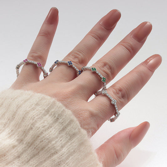 Women's Clover Affordable Luxury Style Personalized Graceful Rings