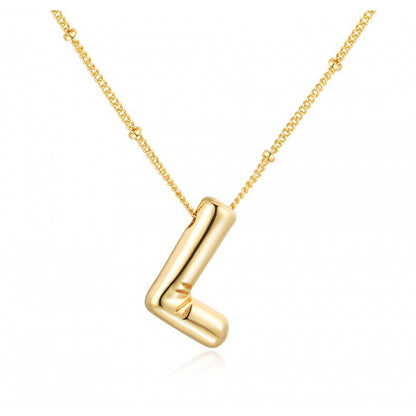 Women's Gold Balloon Glossy English Letter Fashion Pendants