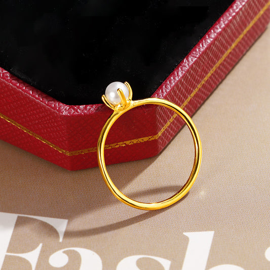 Luxury Exquisite Small Four Claw Simple Rings