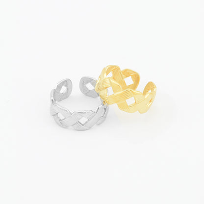 Women's Simple Stainless Steel Ornament Personality Trendy Rings