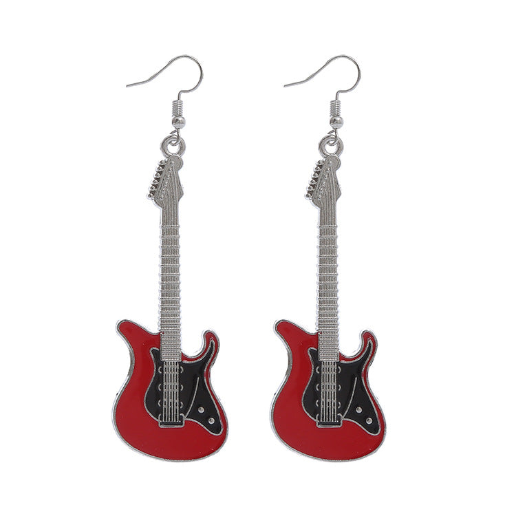 Guitar Vintage Renaissance Music Festival Small Earrings