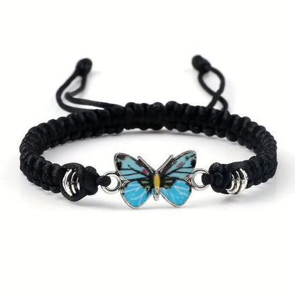 Women's Slouchy Butterfly Woven Adjustable Insect Bracelets