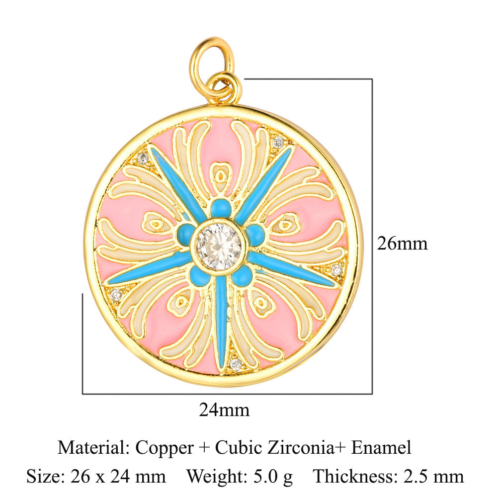 Palm Eyes Face Crown Snake Star Butterfly Rectangle Pendants