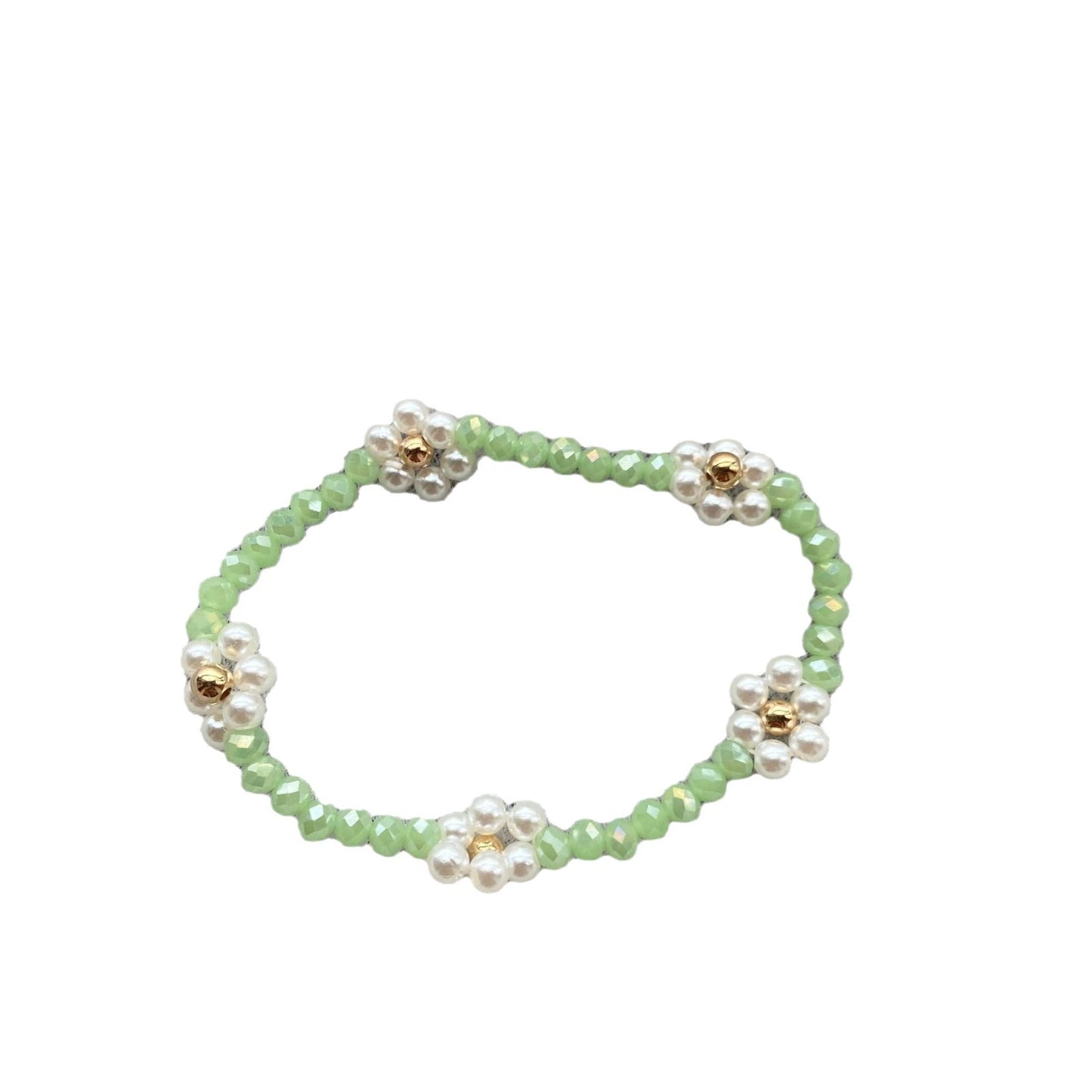 Women's Summer High-grade Colorful Flower Beaded Little Daisy Versatile Bracelets