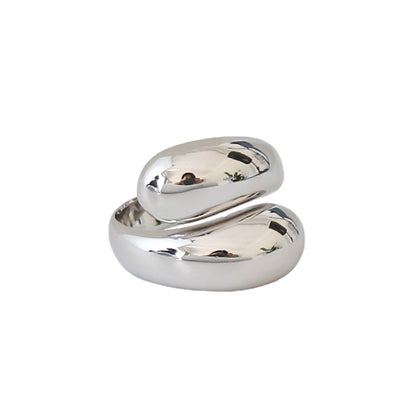 Women's Style Sterling Sier Niche Water Drop Rings