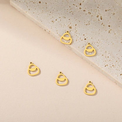 Stainless Steel Charm Colored Dogs Pumpkin Small Jewelry Pendants