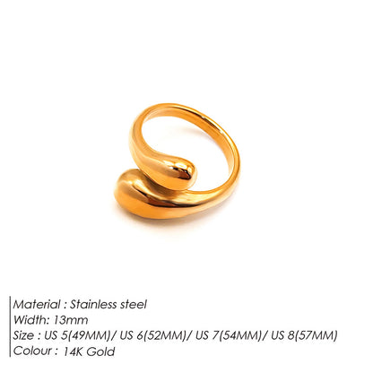 Titanium Steel Fashion Minority Design Stainless Rings