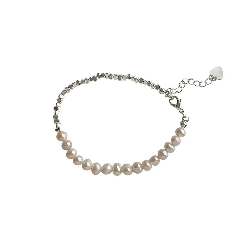 Women's Of Sier Baroque Freshwater Pearl For Light Bracelets