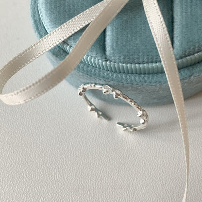 Women's Simple Sterling Sier Special Interest Light Rings