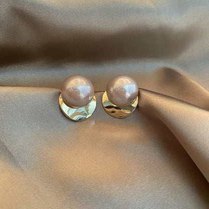 Hepburn Style Pearl Design Ear Hook Fashionable Earrings