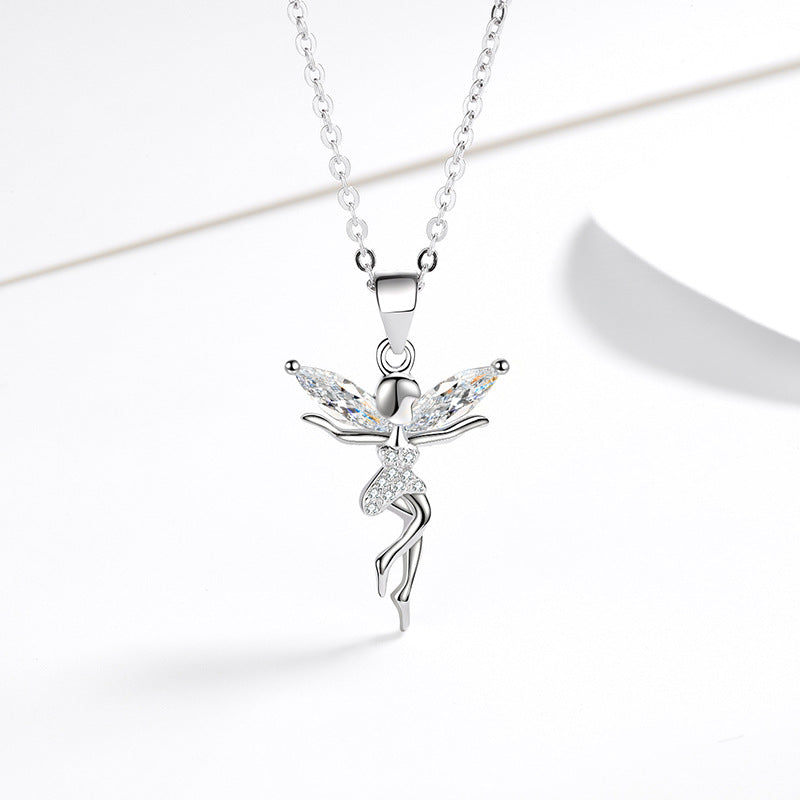 Angel Ornaments Female Light Luxury Minority Necklaces