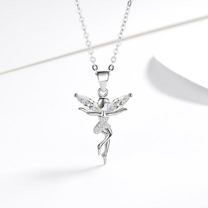 Angel Ornaments Female Light Luxury Minority Necklaces