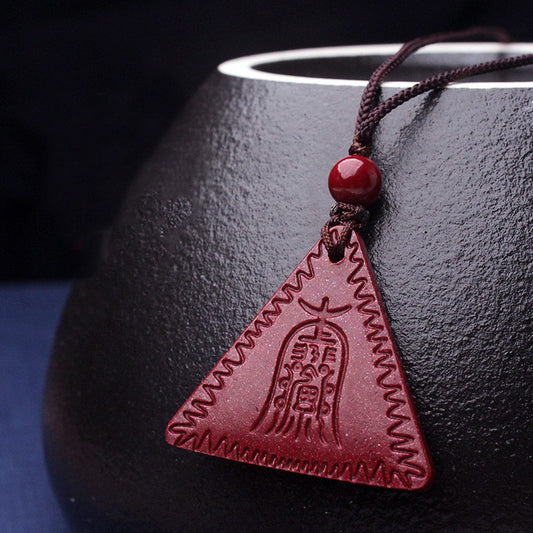 Men's Cinnabar Mobile Phone Amitabha Buddha Female Pendants