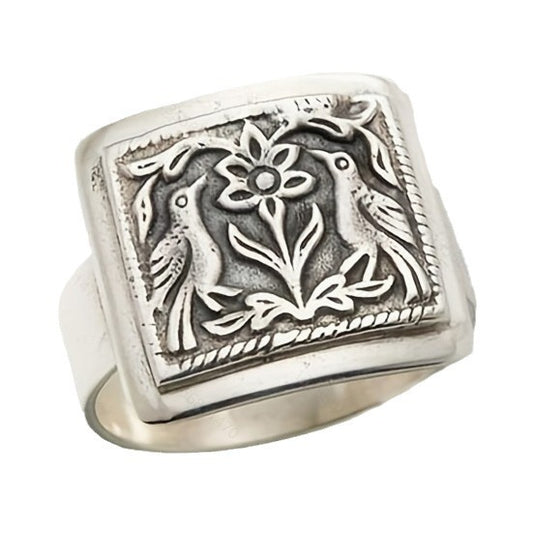 Bohemian Retro Bird Flower Fashion Party Rings