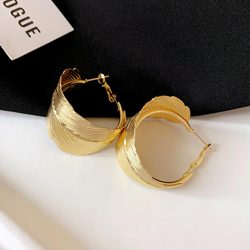 Needle Metallic Ear High-grade Atmosphere Trendy Earrings