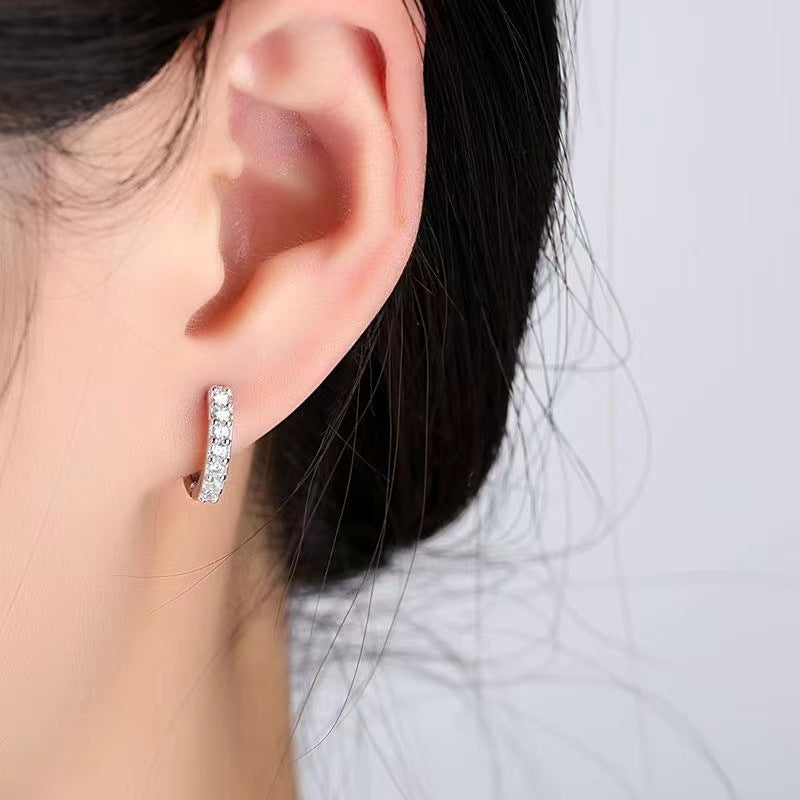 Women's Zircon Ear Niche Design Advanced Cold Earrings