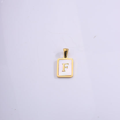 Fashion Real Gold Plated Letter Female Pendants