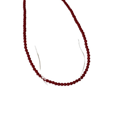 Style Red Beaded Snake Bones Chain Necklaces