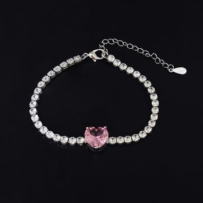 Fashion Minimalist Design Niche Heart-shaped Chain Bracelets