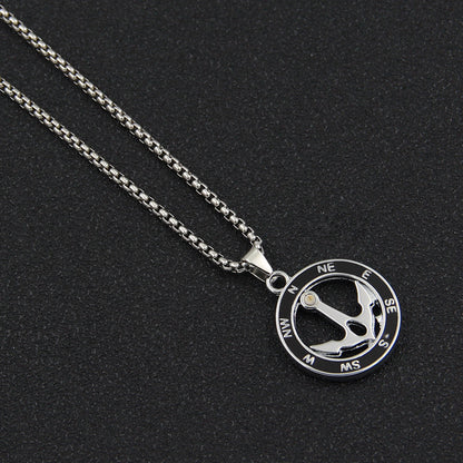 Men's Chain Hip Hop Style Titanium Steel Couple Necklaces