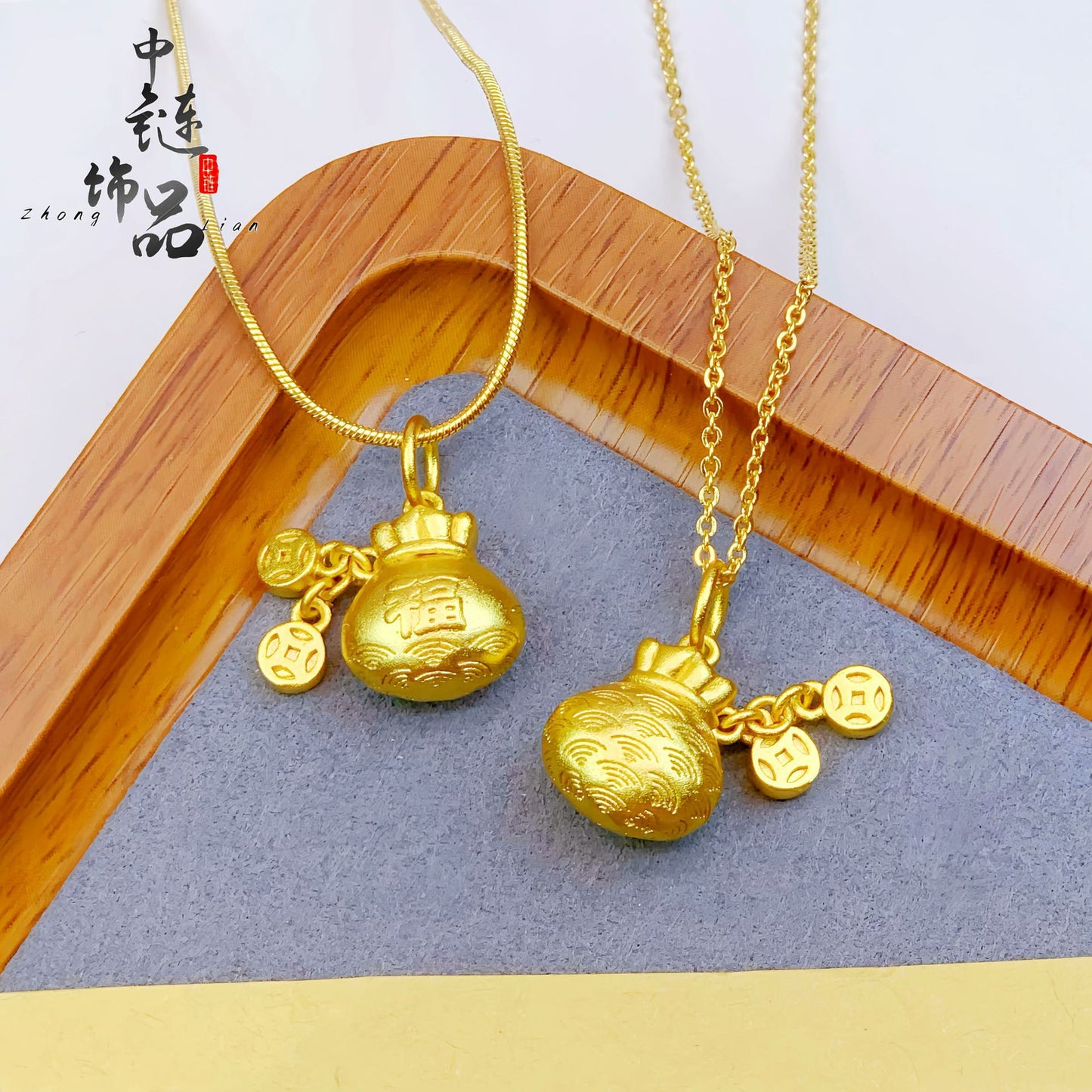 Broadcast Ancient Law Alluvial Gold Money Pendants