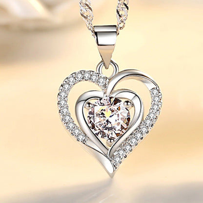 Heart Of The Ocean Clavicle Light Luxury Simplicity Pendants