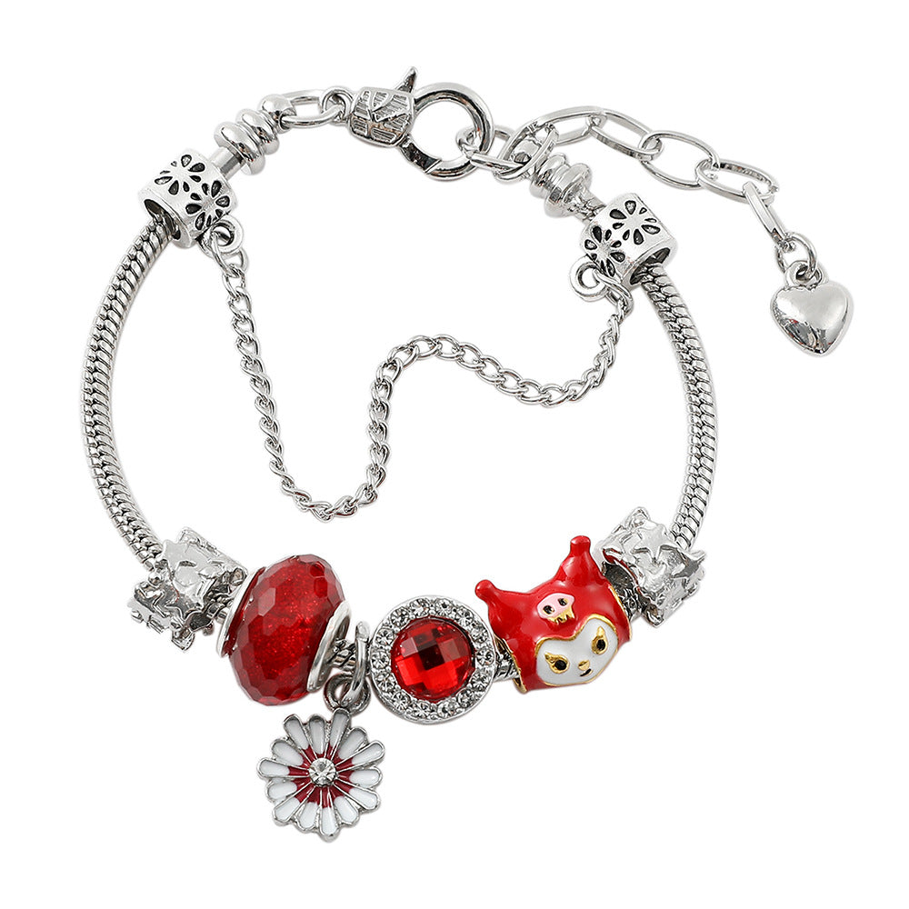 Anime Hello Kitty Clow Beaded Ornament Bracelets