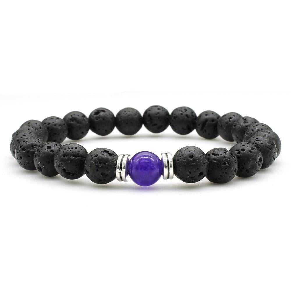 Women's Ornament Accessories Volcanic Rock Yoga Wheel Bracelets