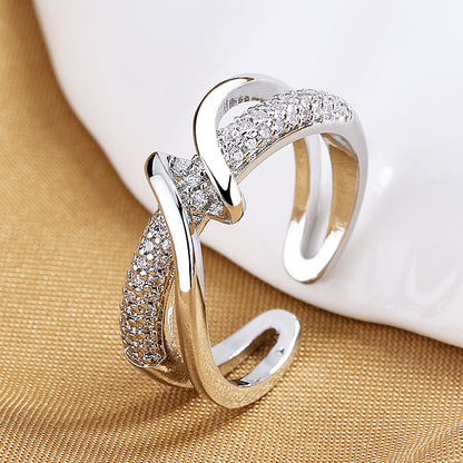 Women's Light Luxury Style Fashion Personality Geometry Design Rings