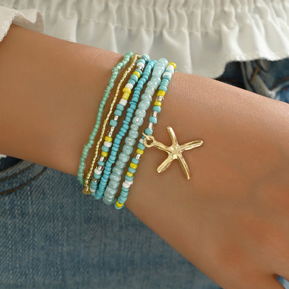 Bohemian Summer Dopamine Starfish Beads Beach Bracelets