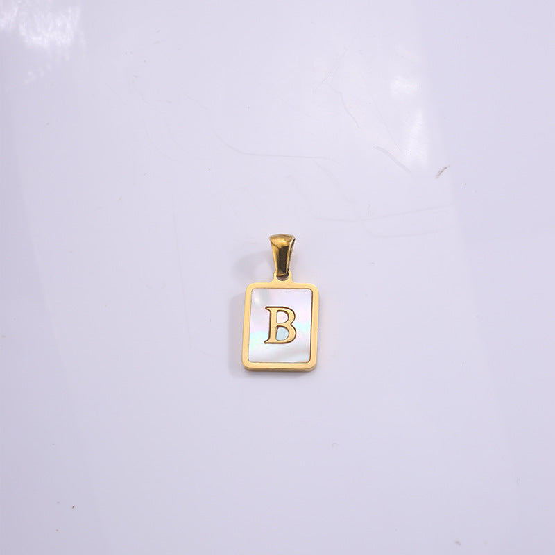 Fashion Real Gold Plated Letter Female Pendants