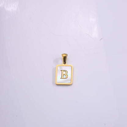 Fashion Real Gold Plated Letter Female Pendants