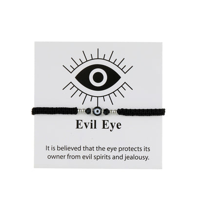 Devil's Eye Hand-woven Card Lucky Red Bracelets