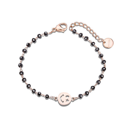 Clover Female Simple Couple Rose Gold Bracelets