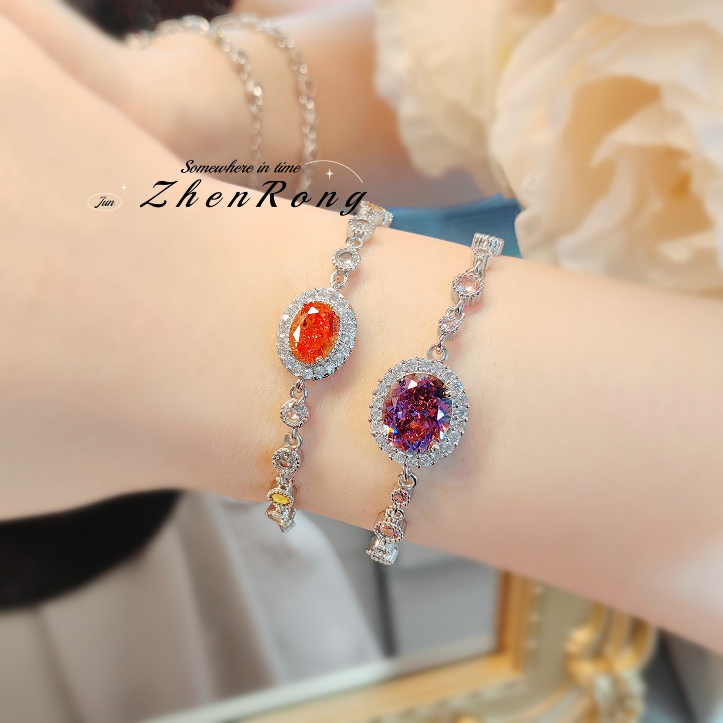 Women's Exquisite Diamond Dry Rose Light Luxury High-grade Bracelets