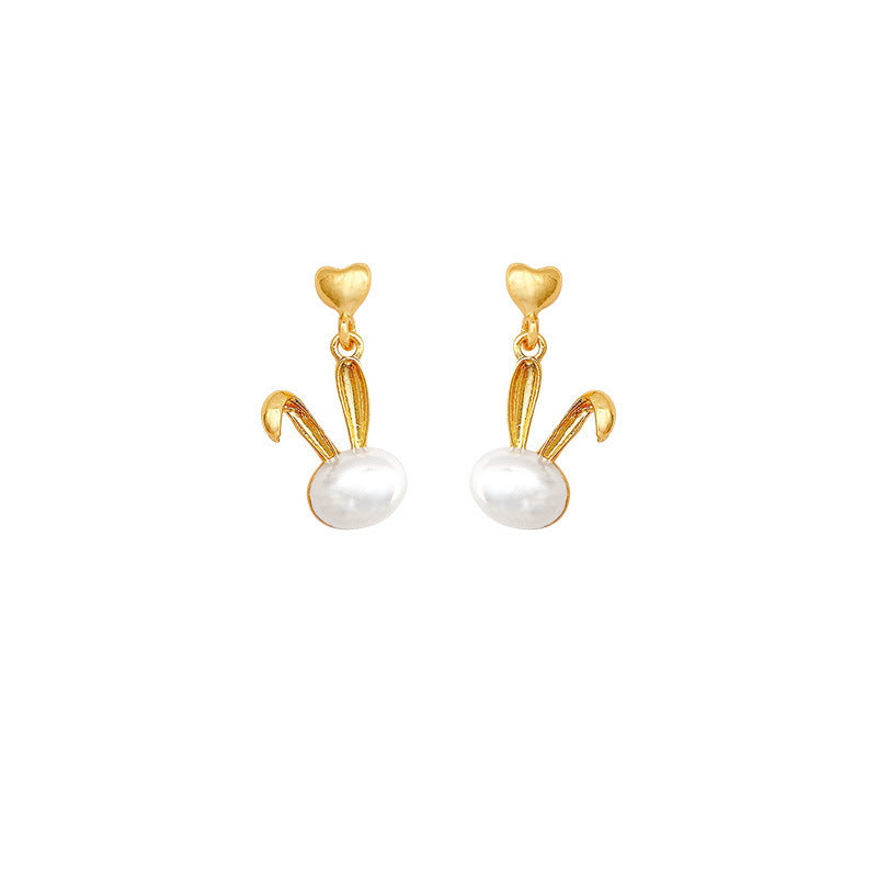 Niche Design Geometric Pearl Fashion Ear Earrings