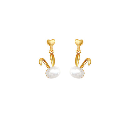 Niche Design Geometric Pearl Fashion Ear Earrings