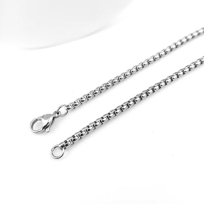 Men's Steel Cross Shelf Punk Trendy Titanium Necklaces