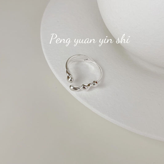 Women's Irregular Minimalist Design Style High Sense Rings