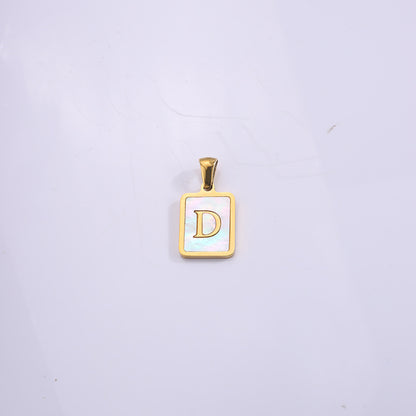 Fashion Real Gold Plated Letter Female Pendants