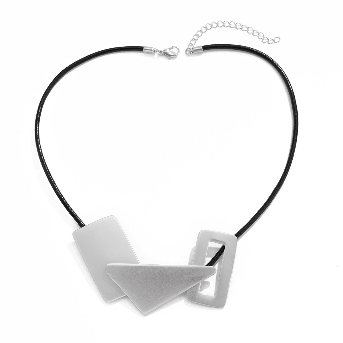 Exaggerated Geometry Stitching Style Personalized Metal Necklaces