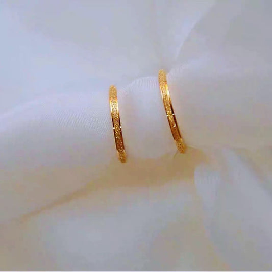 Steel Frosted Index Finger Male Female Rings