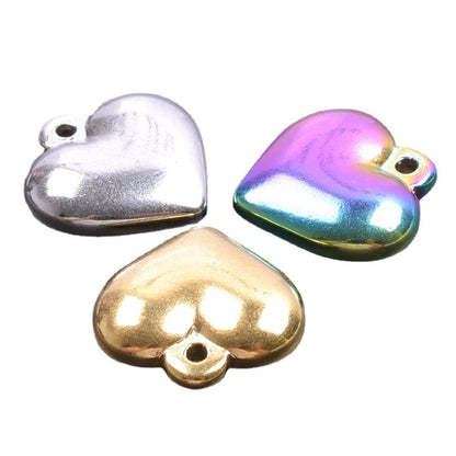 Love Steel Gold Titanium Colorful Metal Pendants
