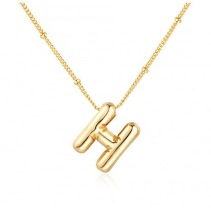 Women's Gold Balloon Glossy English Letter Fashion Pendants