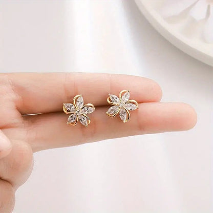 Women's Style Fashionable Simple Elegant Pearl Flower Rings